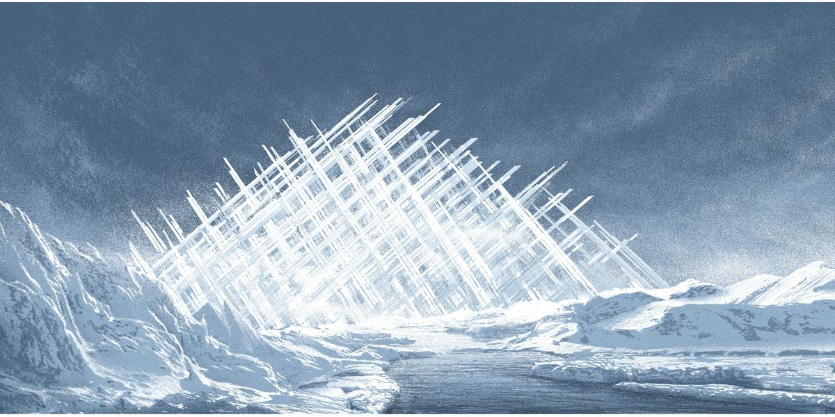 A pyramid of ice - the fortress of solitude
