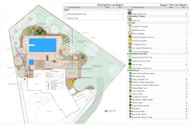 landscape design plan blueprint