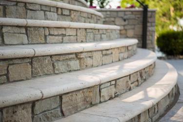 Luxury steps and landscaping in Wayzata, MN