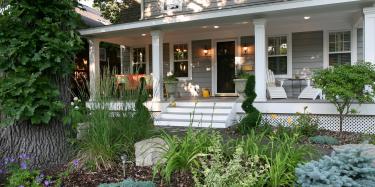 Garden and Front entry Landscaping in Minneapolis Mn